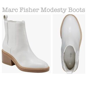 Ivory Modesty Boots by Marc Fisher
